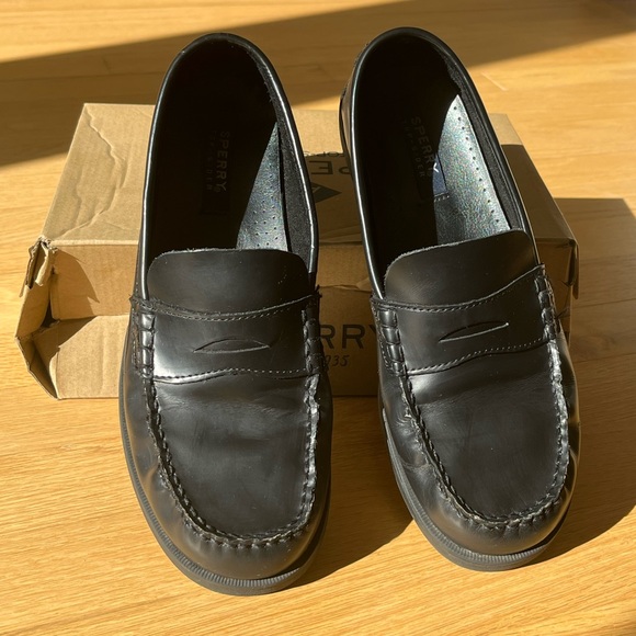 Sperry Colton black leather penny loaders - Picture 3 of 6
